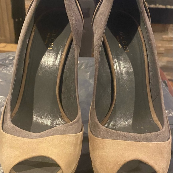 Gucci colorblock suede heels - good condition - Picture 6 of 7